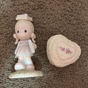 coquette precious moments and trinket lot
